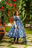 Aayaa Designer Printed Tebby Silk Suit - Multi Color