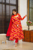 Aayaa Designer Printed Tebby Silk Suit - Multi Color
