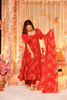 Aayaa Designer Printed Tebby Silk Suit - Multi Color