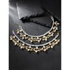 18k Gold Plated Long Pearl Drop Beads Hair Chain Accessories for Women - Wahe Jewels