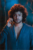 Teal Blue Mirror Designer Men's Kurta from movie DJ Tillu by Hilo Design