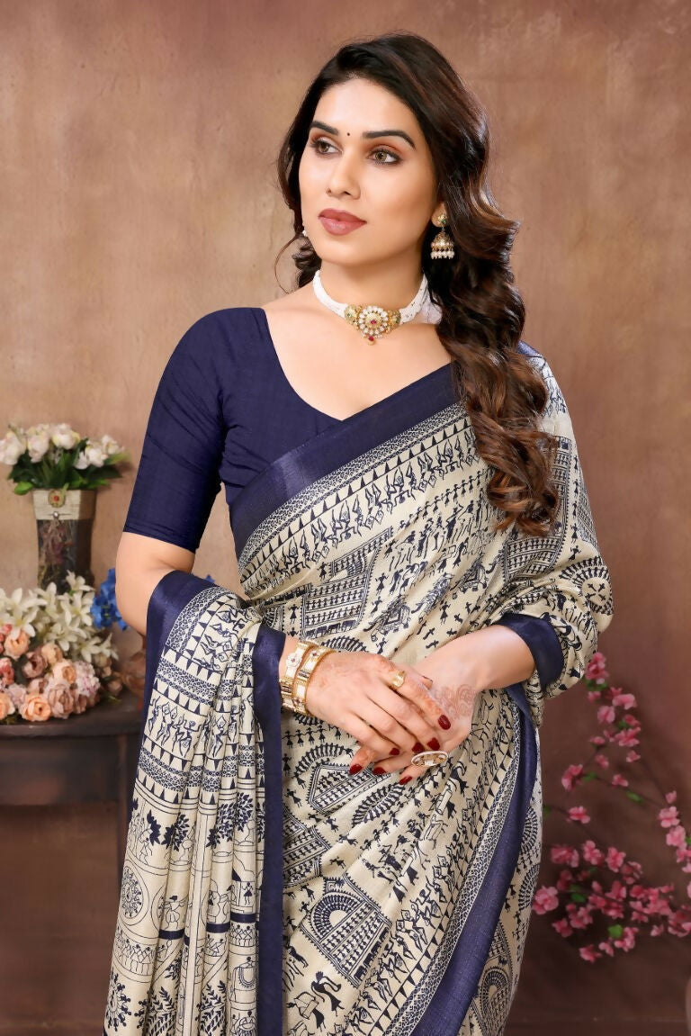 Aafreen Partywear Designer Blue Khadi Fancy Saree - Distacart::38457981010079